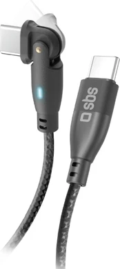 SBS cable USB-C - USB-C Flexy 60W 1m kaina