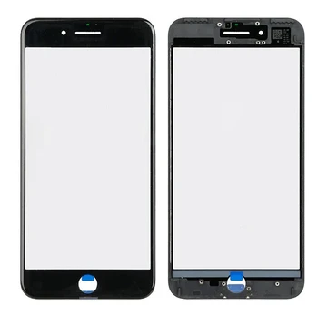 LCD stikliukas Apple iPhone 7 Plus su rėmeliu ir OCA juodas V2 ORG