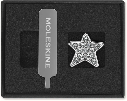 Moleskine Przypinka Star Crystal, sidabrinė (MS-9270087)