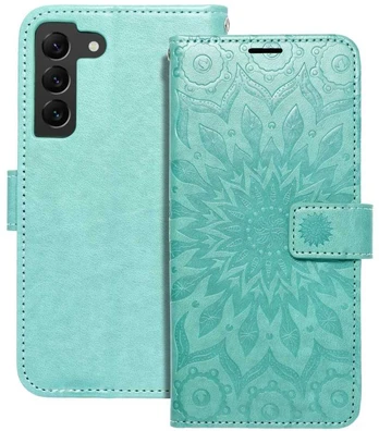 Dėklas Oem MEZZO Book case for SAMSUNG S22 mandala žalias