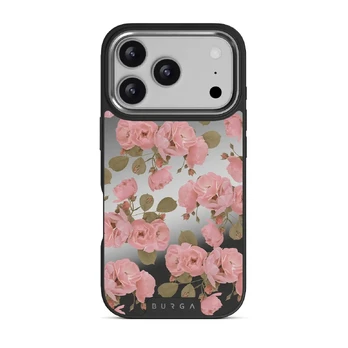Desert Rose - iPhone 17 Pro Case, Elite Mirror Dark (MagSafe) / Silver