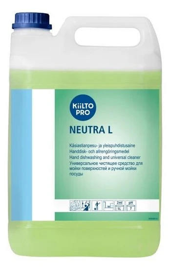 Indų ploviklis Kiilto Neutra L, neutralus, koncentruotas, 5 l