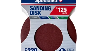 SPECIALIST+ šlifavimo popierius P220, 125 mm, 5 vnt. kaina