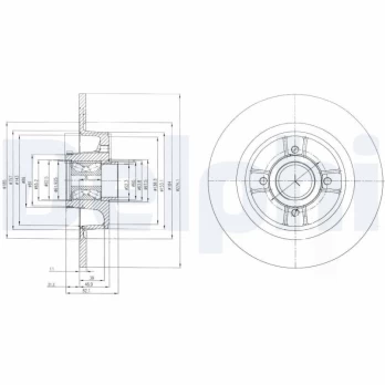 Stabdžių diskas DELPHI BG9029RSC