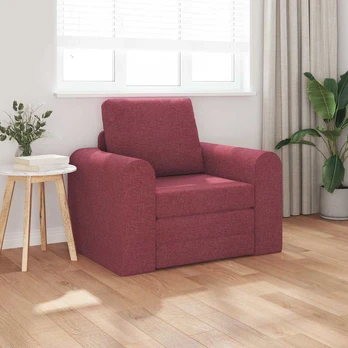 Sofa lova Vyno raudona 98 x 71 x 83 cm audinys