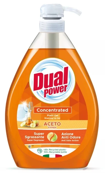 Koncentruotas indų ploviklis DUAL Power Vinegar, 1000 ml