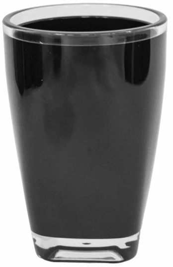 Vonios stiklinė Sepio Nico, juoda sp., 7.6 cm x 11.4 cm x 7.6 cm