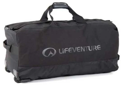 Lifeventure Expedition Wheeled Duffle, 120 Litre Roll-Base, Juodas