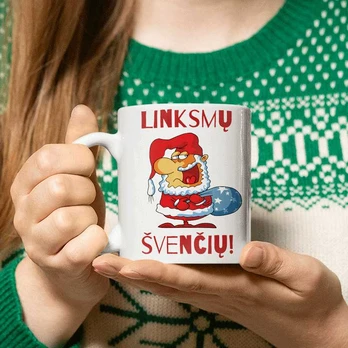 Puodelis "Linksmos šventės"