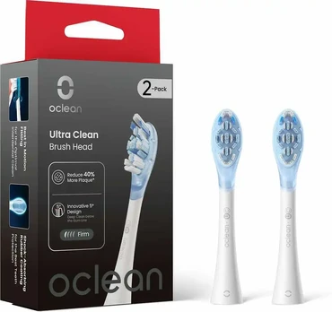 Oclean Ultra Clean harjaspäät, 2 kpl, valkoinen