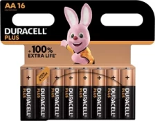 Duracell Plus 100, Single-use battery, AA, Alkaline, 1.5 V, 16 pc(s), Multicolour kaina