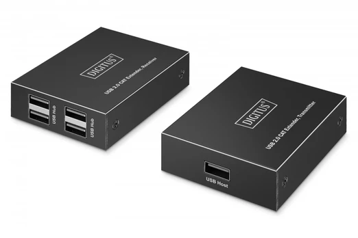 DIGITUS USB Extender 4xUSB-A 150m mit CAT6 juodas