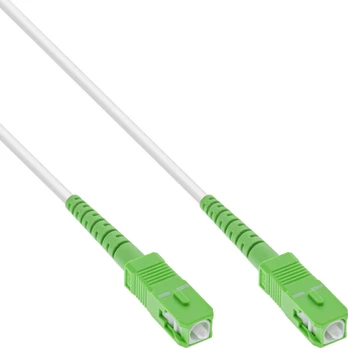 InLine ® Pluoštinis paprastas kabelis, FTTH, SC / APC 8 ° į SC / APC 8 °, 9 / 125μm, OS2, 30m
