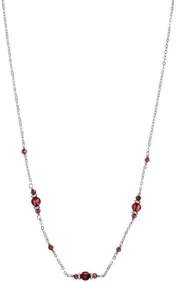 Alisia Sidabrinis pakabukas with garnet AL4266.02.029