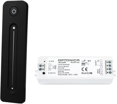 LED valdiklis, 2 kanalų, Bluetooth, RF, rinkinys