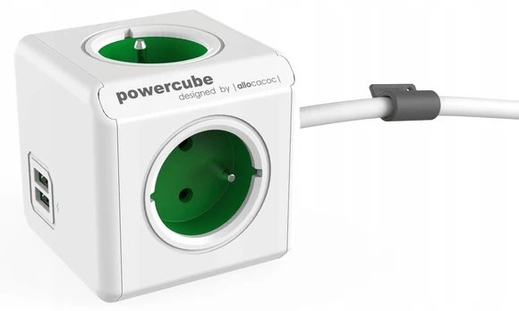 Buitinis ilgintuvas Allocacoc PowerCube, 1.5 m, 4 lizdų
