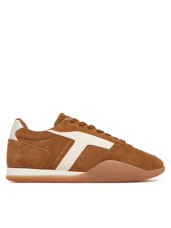 Laisvalaikio batai Tommy Hilfiger Th Vintage Low Runner Suede FW0FW09621 Ruda