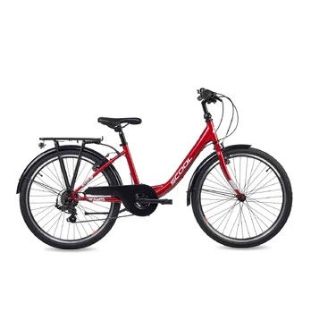 Children's bicycle S'COOL chiX, 24" Red/White