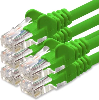 1Attackde Cat6 tinklo kabelis, 100m, žalias, su Rj45 jungtimis