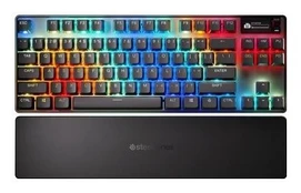 SteelSeries | Gaming Keyboard | Apex Pro TKL Gen 3 | US Layout | Bluetooth | Black | 2.4 GHz / Bluetooth/ Wired | OmniPoint 3.0