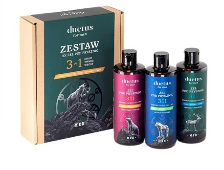 Duetus Vyrams dušo želė rinkinys 3x300ml
