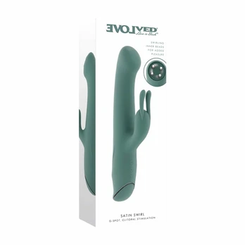 EVOLVED Satin Swirl Intimate Rotating Silicone Device 12.7cm Purple