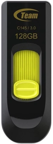 USB atmintinė Team Group C145, geltona, 128 GB