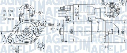 Starteris MAGNETI MARELLI 063721450010
