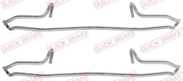 Priedų komplektas, diskinių stabdžių trinkelės QUICK BRAKE 109-1159