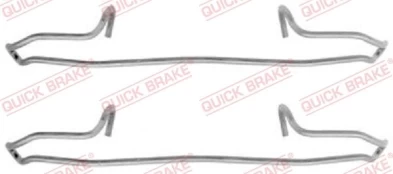 Priedų komplektas, diskinių stabdžių trinkelės QUICK BRAKE 109-1159 kaina
