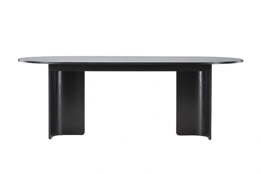 Tyresö Valgomojo stalas 100x220 cm, juoda