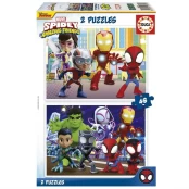 Educa - 2x48 Spidey & His Amazing Friends 2 Puzzles (80-19678) kaina