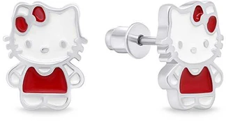 Brilio Silver Brilio Sidabrinis Cute Hello Kitty sidabrinis earrings EA712W