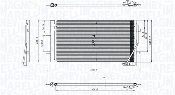 Kondensatorius, oro kondicionierius MAGNETI MARELLI 350203842000