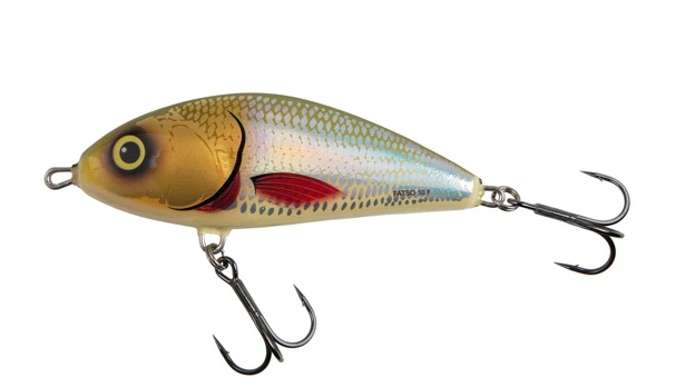 Plaukiantis vobleris Salmo Fatso, 8 cm, Silver Halo