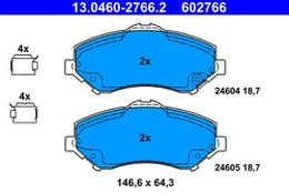 ATE 13.0460-2766.2 Brake pad set