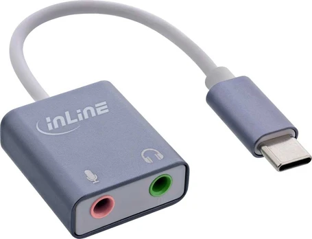 INLINE USB garso garso adapteris USB-C kabelis
