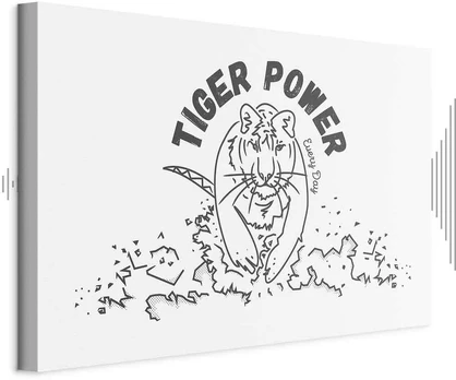 Artgeist Paveikslas - Tiger Power (1 Part) Wide