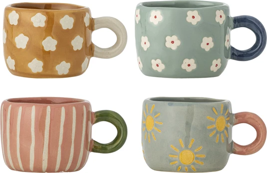 Bloomingville - Nini Cup - Multi - Set Of 4 - Multipack