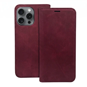 Dėklas Smart Suede case for iPhone 7 / 8 / SE 2020 / SE 2022 maroon