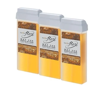 Depiliacinis vaškas Italwax Flex Amber, 100ml x3