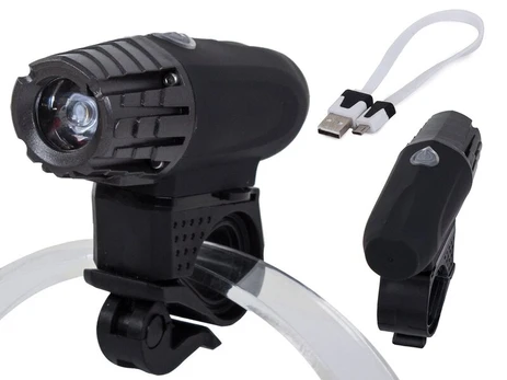 Priekinis dviračio žibintas LED XM-L2 USB