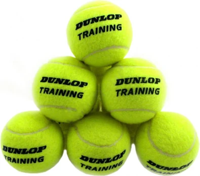Lauko teniso kamuoliukai Dunlop Training, geltoni