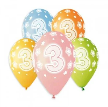 Viborg Ballon As Tal balloner 3 år, 5 stk