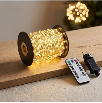 "RASA Light" Girlianda 100m, 1000 Šiltai Baltų LED