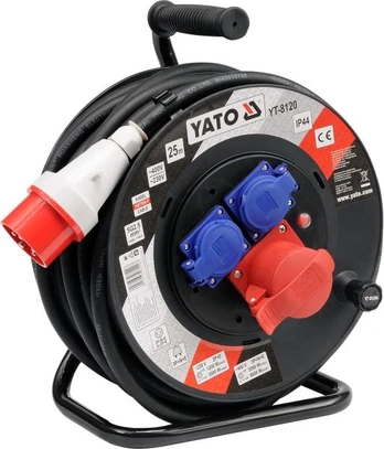 Yato Maitinimo būgno ilgintuvas 25 m, 5G2,5 mm, 230/400 V