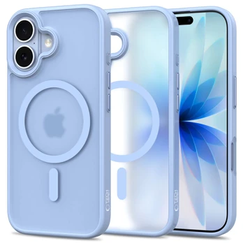 Matinis mėlynas dėklas Apple iPhone 17 telefonui "Tech-Protect Magmat Magsafe"