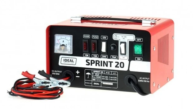 Charger SPRINT 20, charging voltage: 12/24 V IDEAL, charging current: 20A, supply voltage: 230V, battery type: Ca/Ca