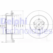DELPHI BG3583 Brake Disc kaina
