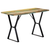 Valgomojo stalas, 120x60x76 cm, perdirbtos medienos masyvas kaina